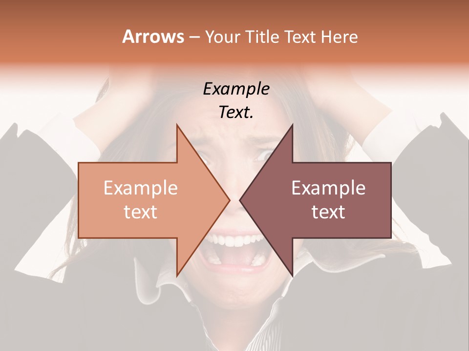 Girl Feeling Desperate PowerPoint Template