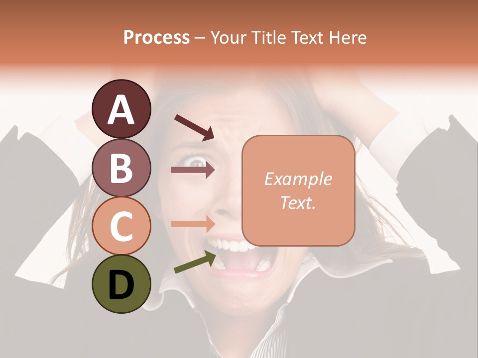 Girl Feeling Desperate PowerPoint Template