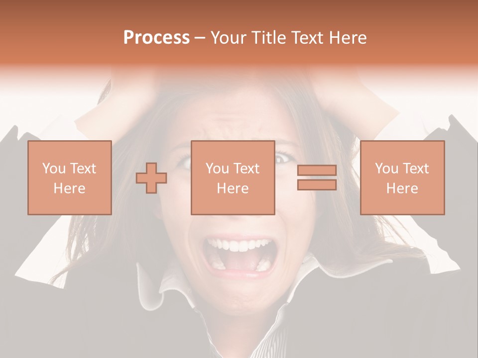 Girl Feeling Desperate PowerPoint Template