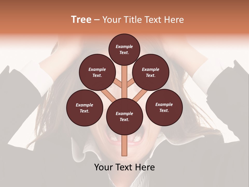 Girl Feeling Desperate PowerPoint Template