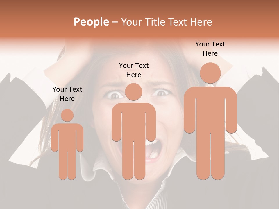 Girl Feeling Desperate PowerPoint Template