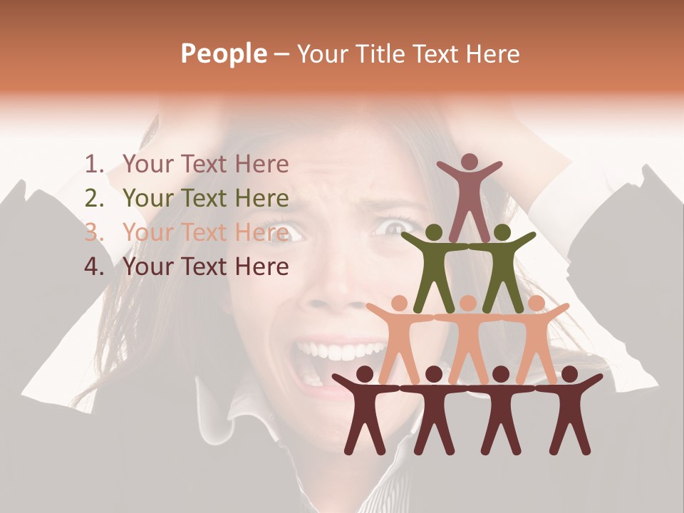 Girl Feeling Desperate PowerPoint Template