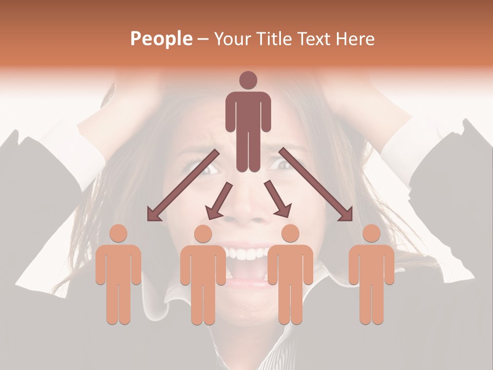 Girl Feeling Desperate PowerPoint Template