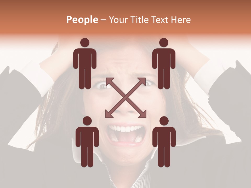 Girl Feeling Desperate PowerPoint Template