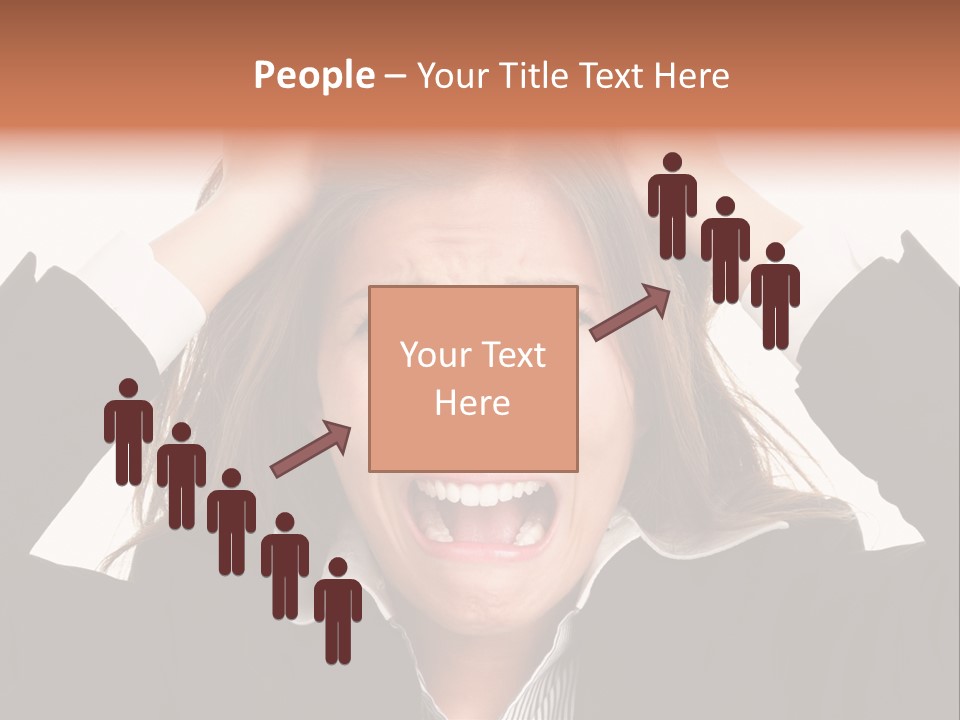 Girl Feeling Desperate PowerPoint Template