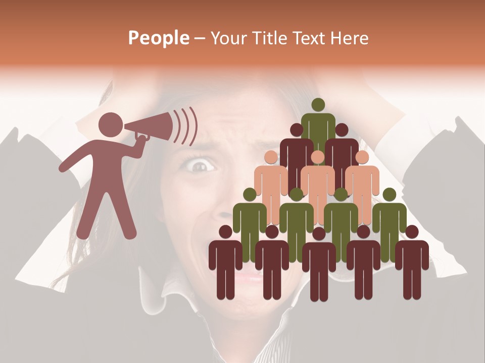 Girl Feeling Desperate PowerPoint Template