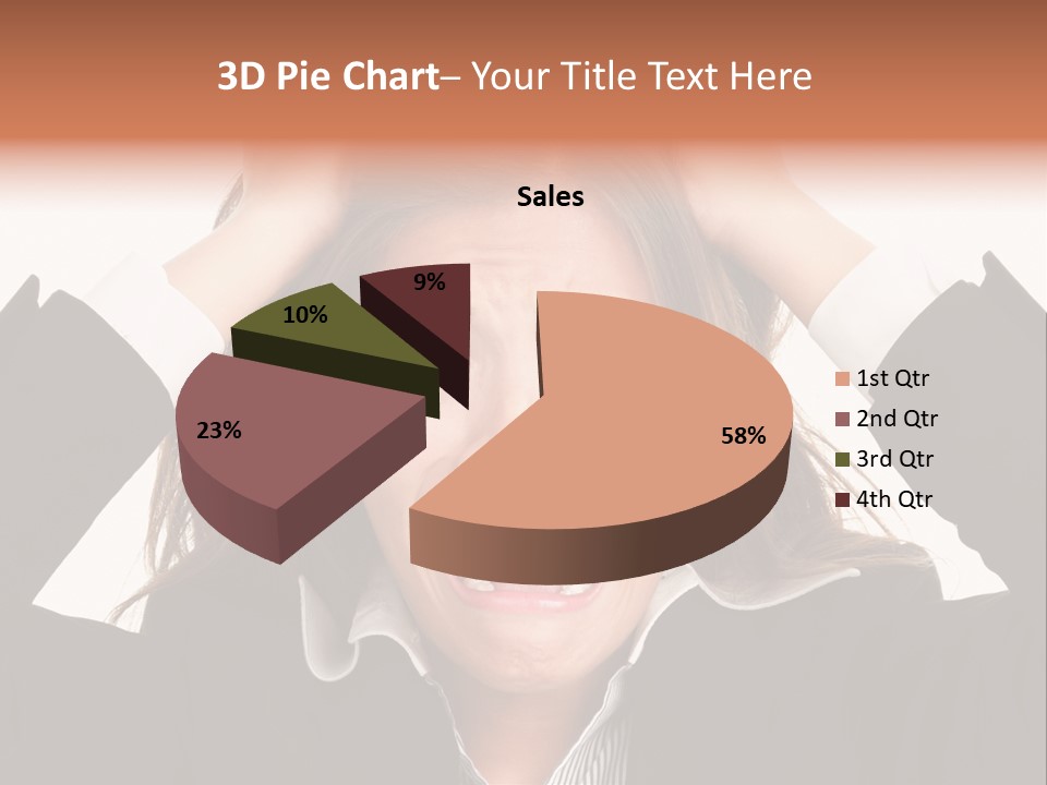 Girl Feeling Desperate PowerPoint Template