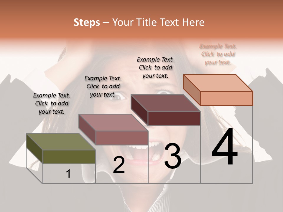 Girl Feeling Desperate PowerPoint Template