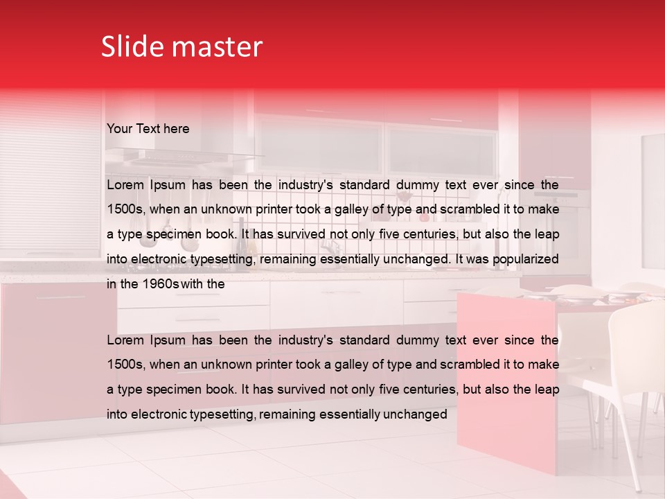 Clean Room Top PowerPoint Template