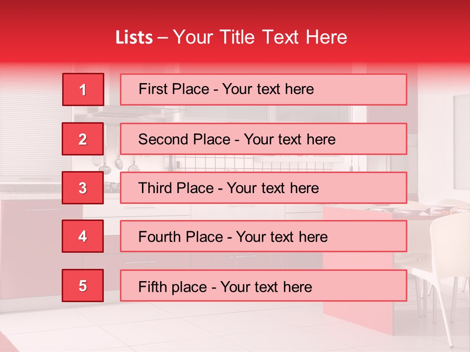 Clean Room Top PowerPoint Template