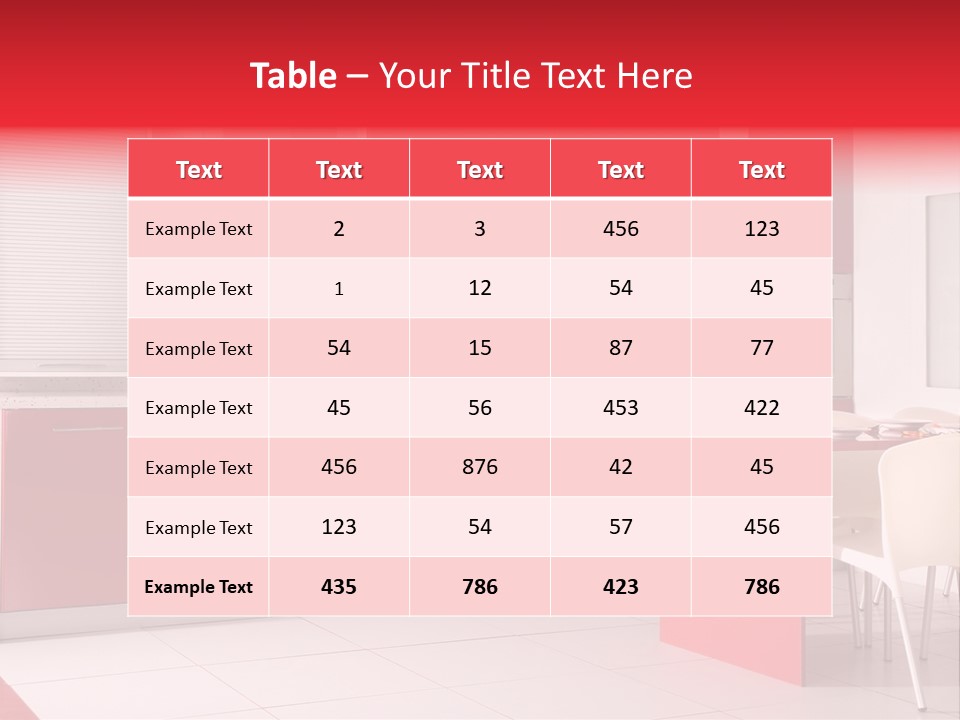Clean Room Top PowerPoint Template