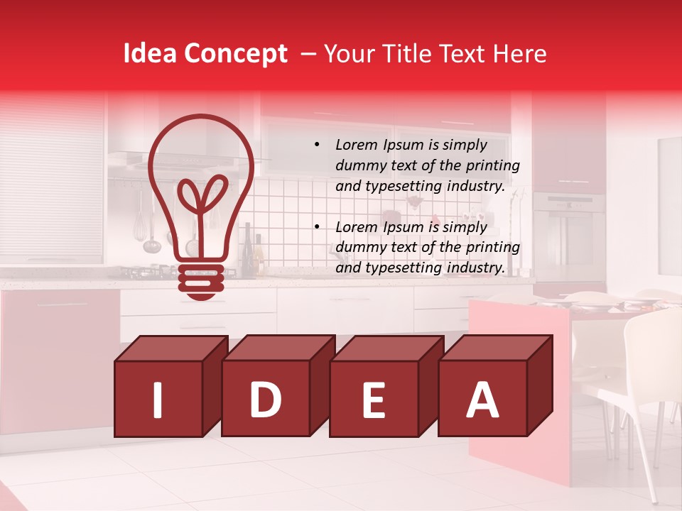 Clean Room Top PowerPoint Template