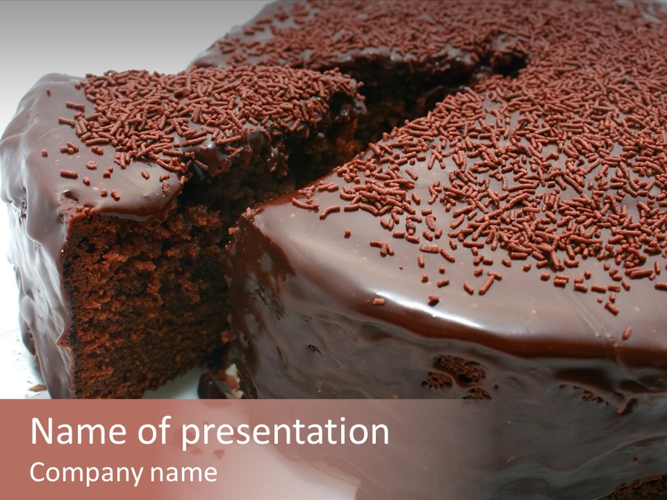 Sugar Pastry Mud PowerPoint Template
