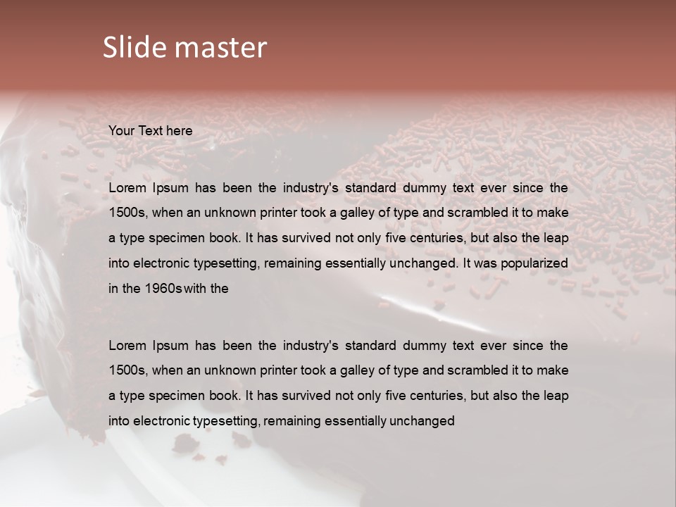 Sugar Pastry Mud PowerPoint Template