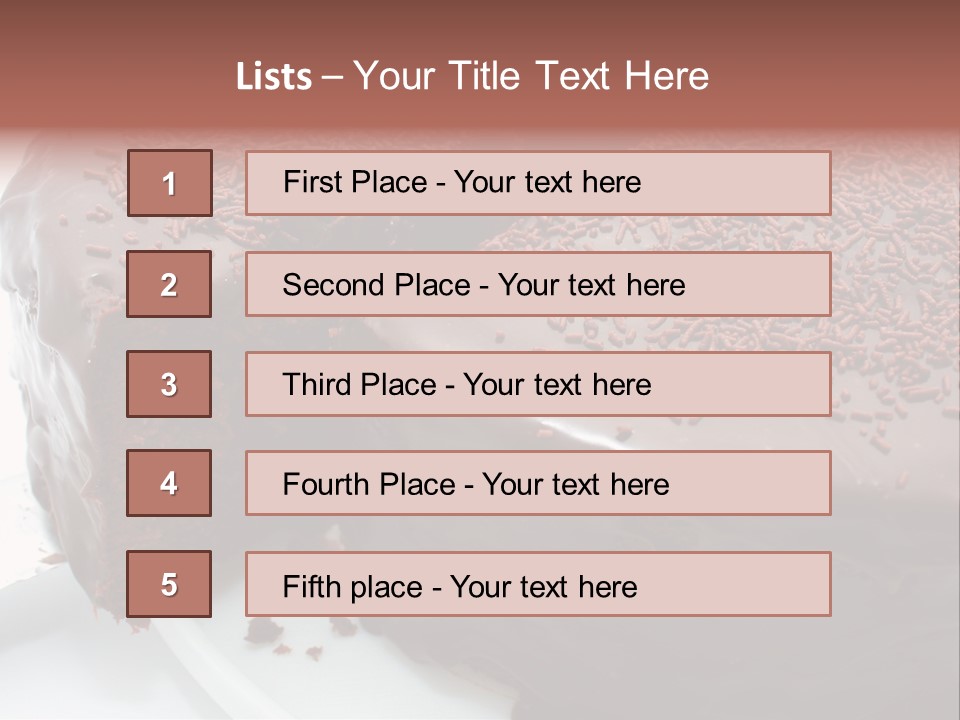 Sugar Pastry Mud PowerPoint Template