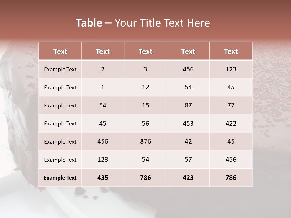 Sugar Pastry Mud PowerPoint Template