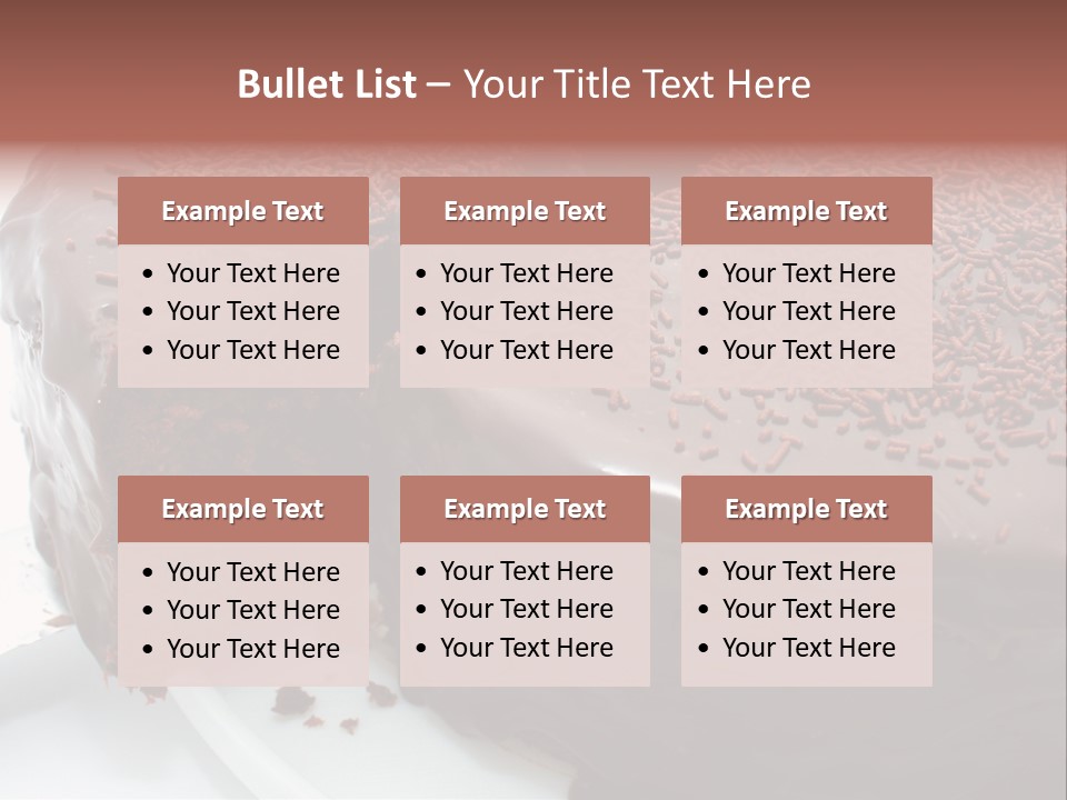 Sugar Pastry Mud PowerPoint Template
