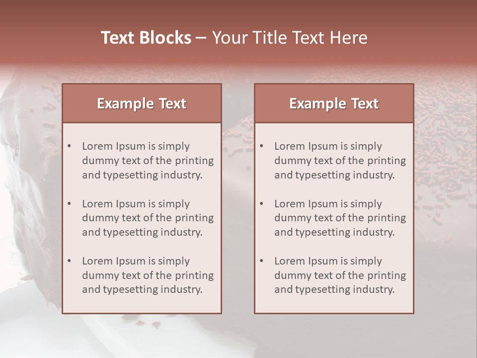 Sugar Pastry Mud PowerPoint Template