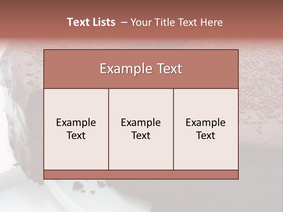 Sugar Pastry Mud PowerPoint Template