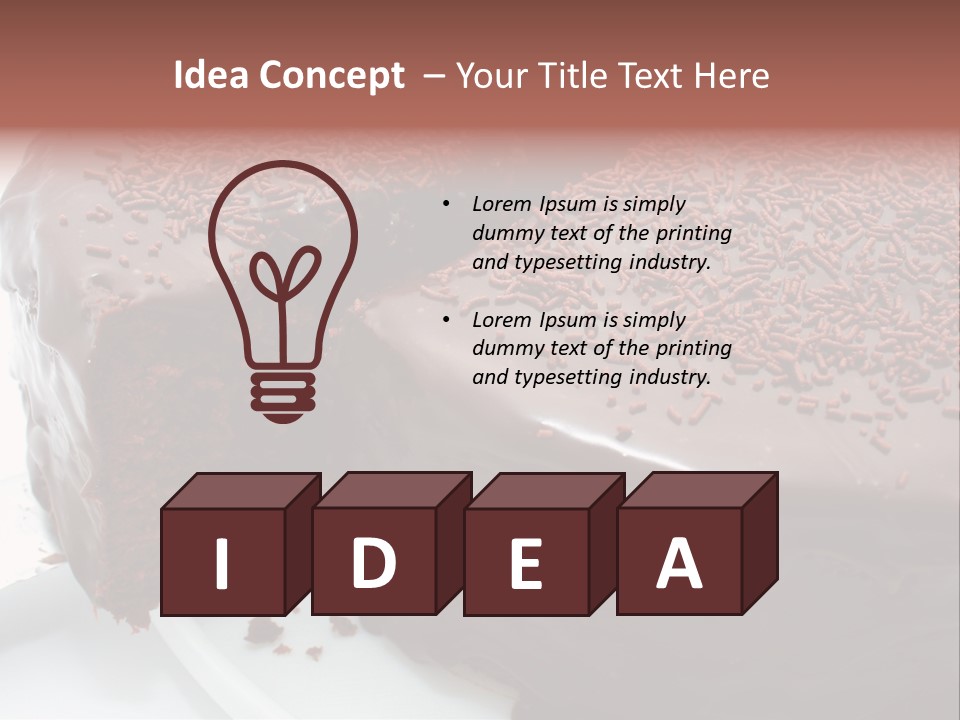 Sugar Pastry Mud PowerPoint Template