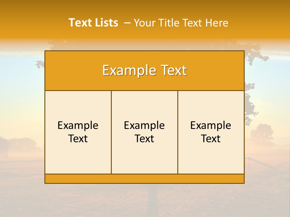 Sky Mist Sunny PowerPoint Template