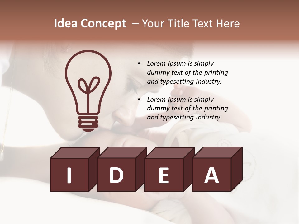 Baby Childcare Cute PowerPoint Template