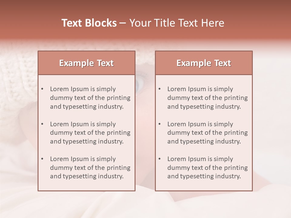 Blanket Healthy New PowerPoint Template
