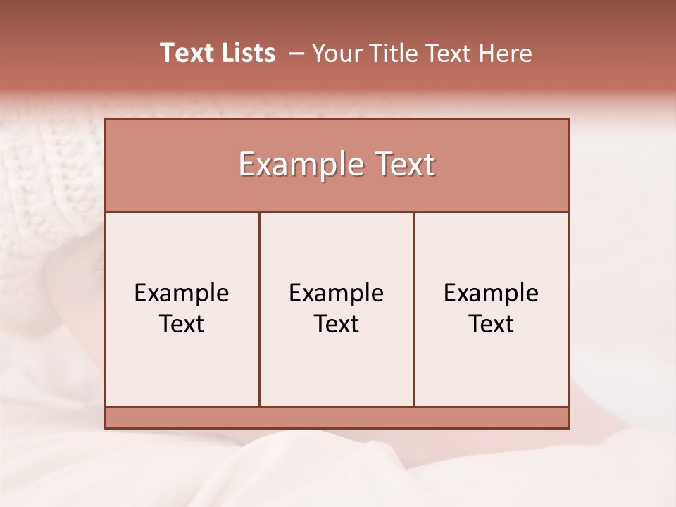 Blanket Healthy New PowerPoint Template