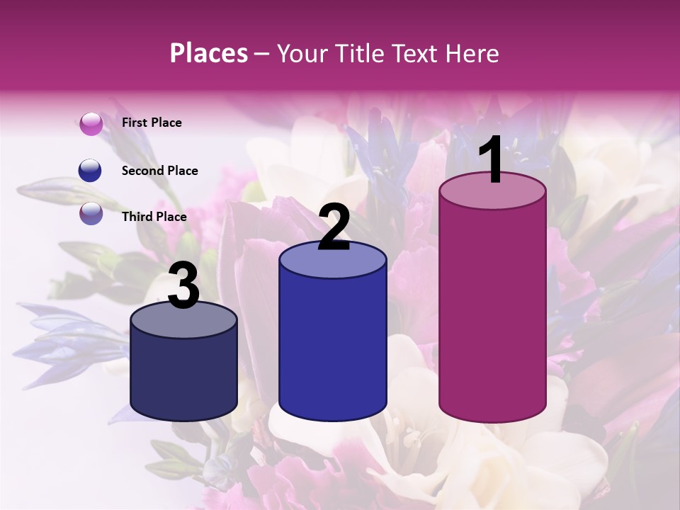 Floral Bridal Bouquet PowerPoint Template