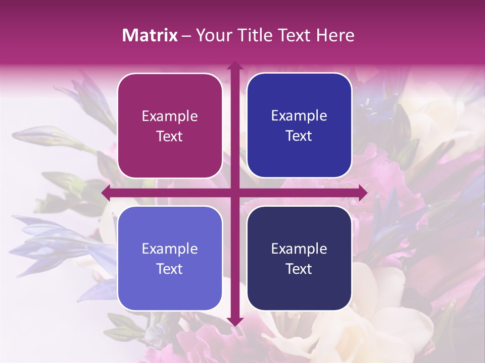 Floral Bridal Bouquet PowerPoint Template