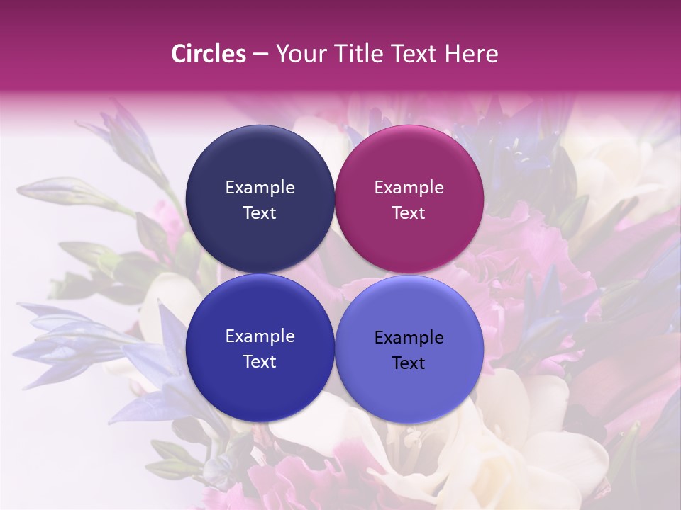 Floral Bridal Bouquet PowerPoint Template