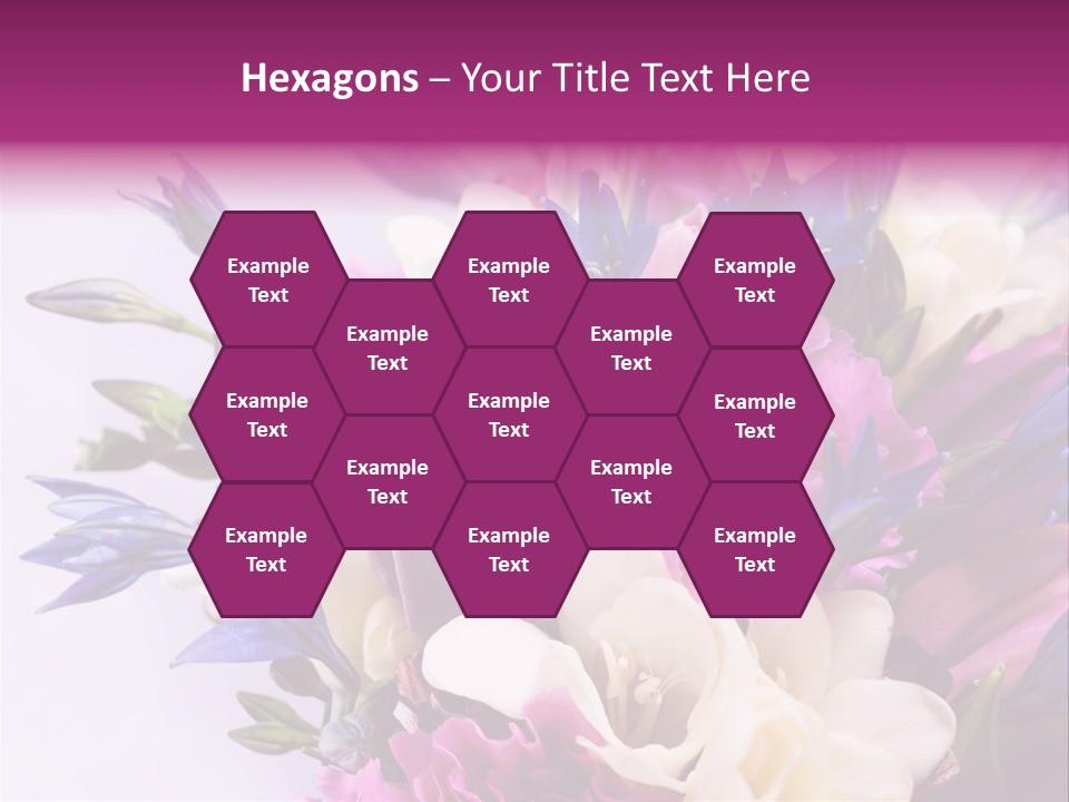 Floral Bridal Bouquet PowerPoint Template