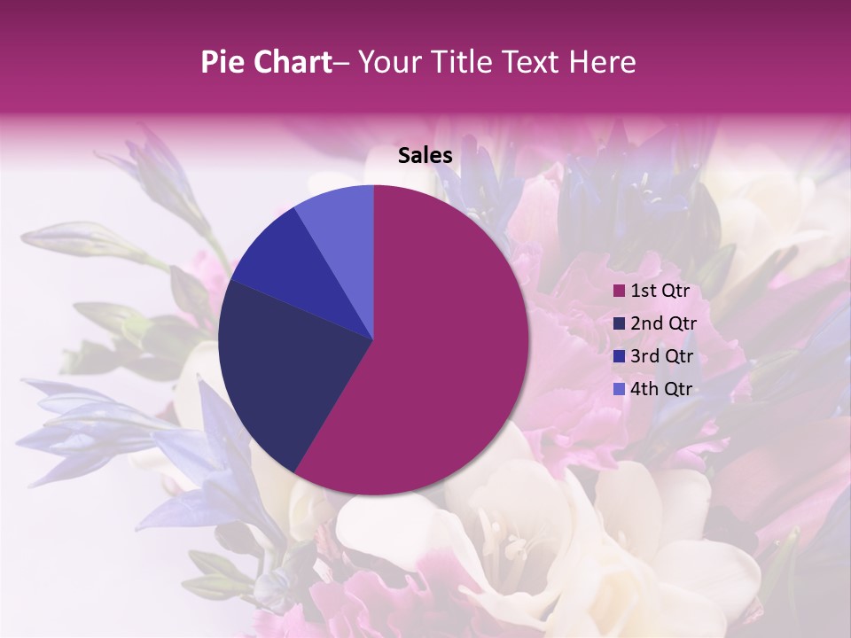 Floral Bridal Bouquet PowerPoint Template