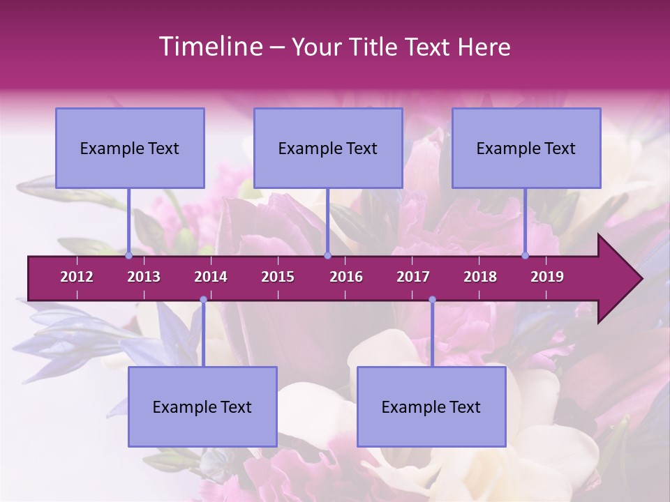 Floral Bridal Bouquet PowerPoint Template