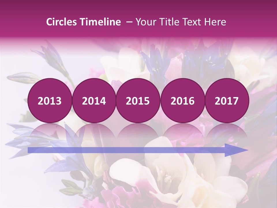Floral Bridal Bouquet PowerPoint Template