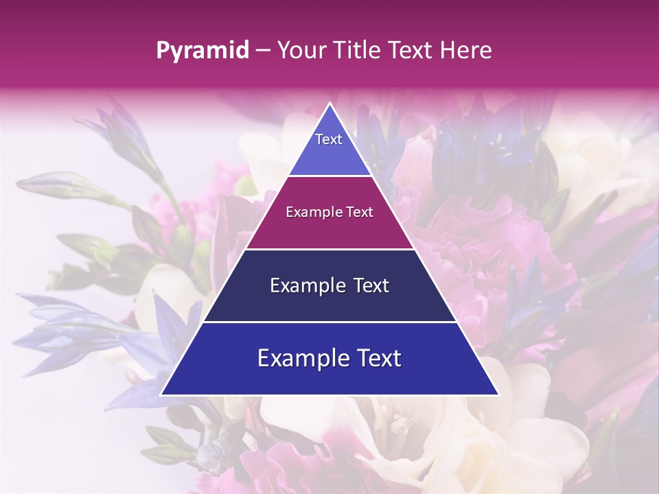 Floral Bridal Bouquet PowerPoint Template