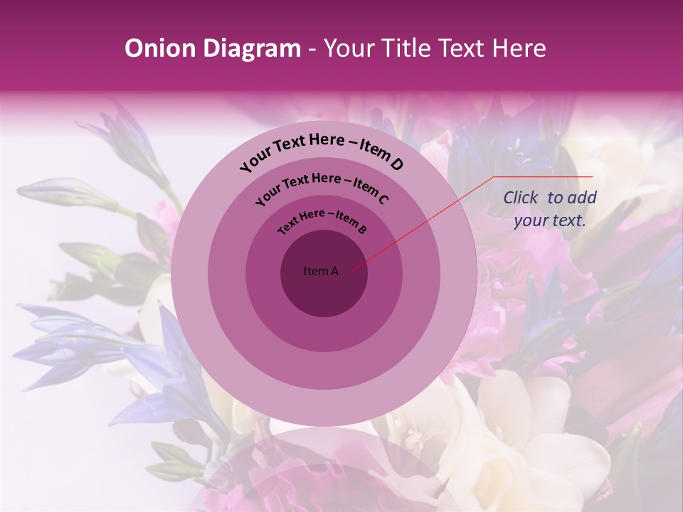Floral Bridal Bouquet PowerPoint Template