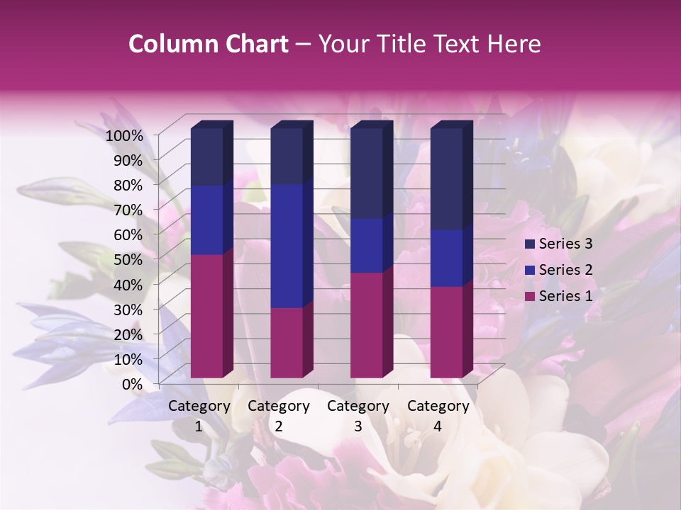 Floral Bridal Bouquet PowerPoint Template