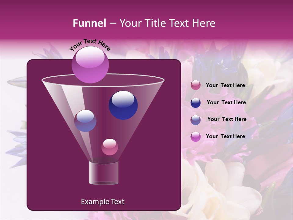 Floral Bridal Bouquet PowerPoint Template