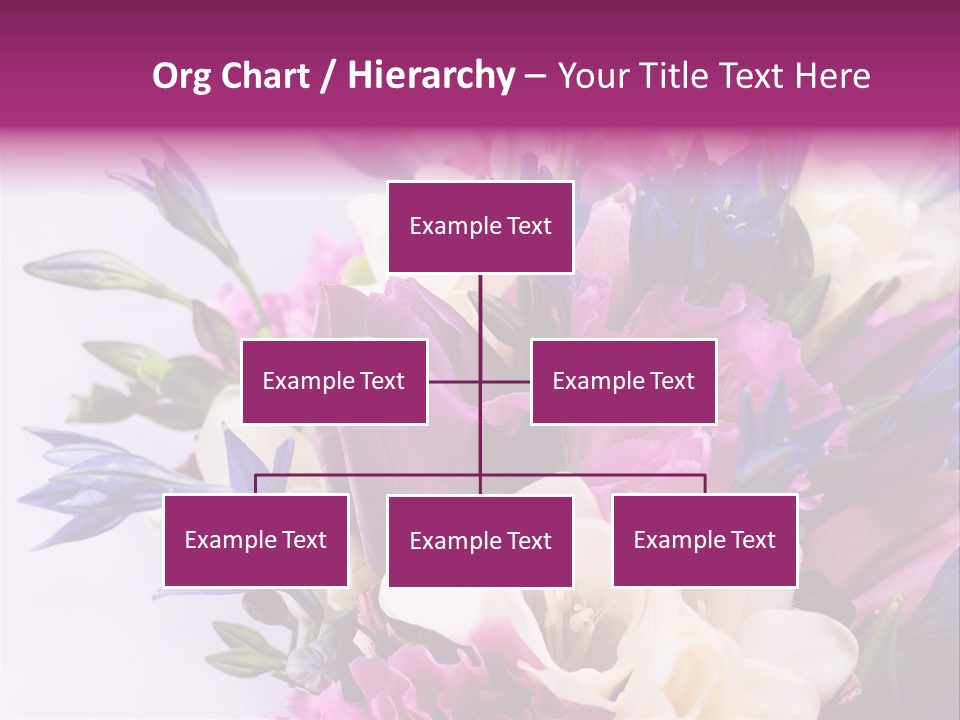 Floral Bridal Bouquet PowerPoint Template