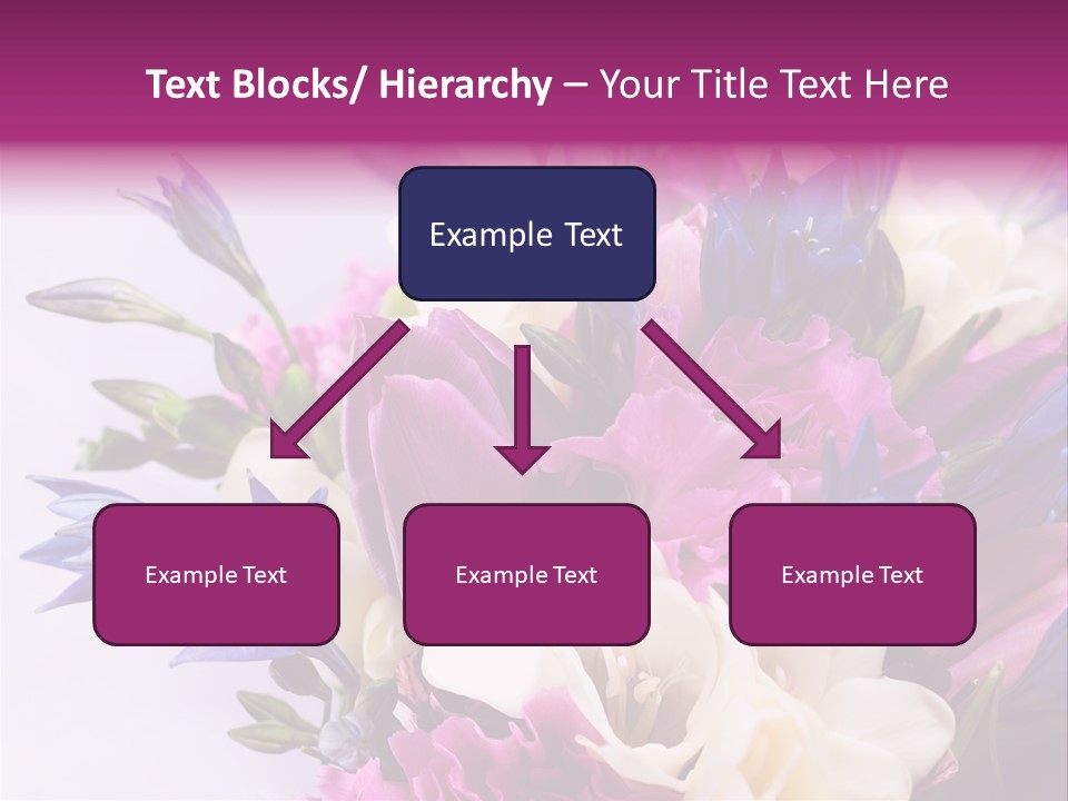 Floral Bridal Bouquet PowerPoint Template