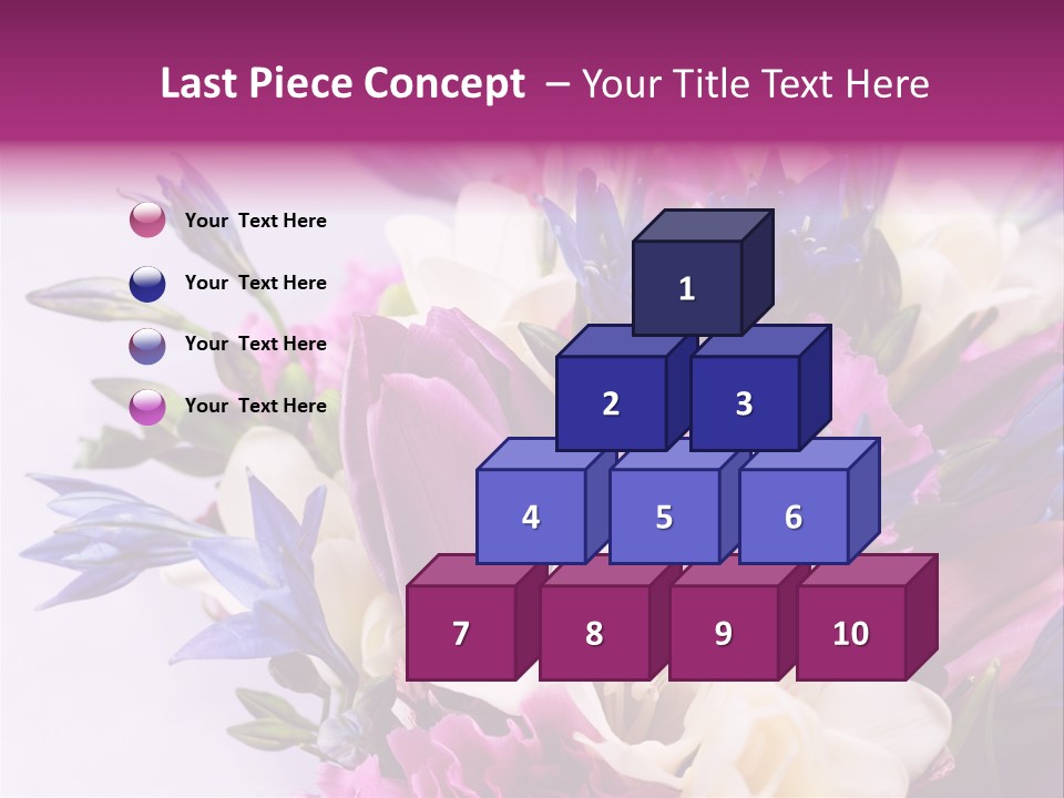 Floral Bridal Bouquet PowerPoint Template