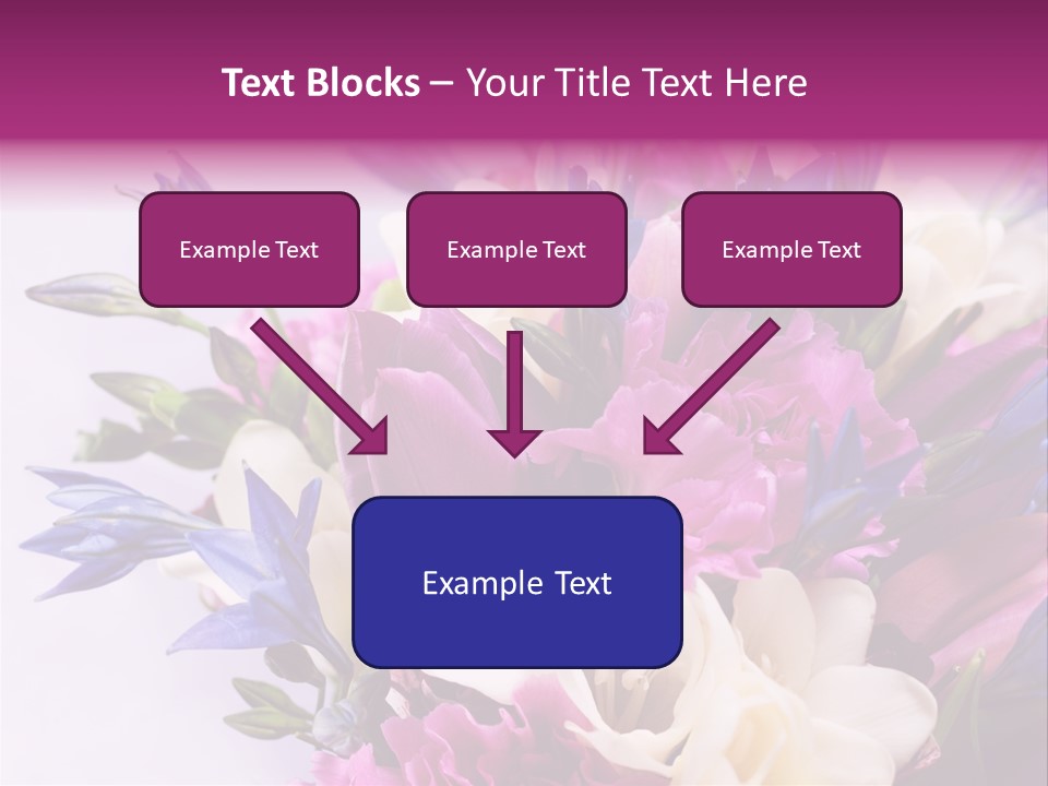 Floral Bridal Bouquet PowerPoint Template