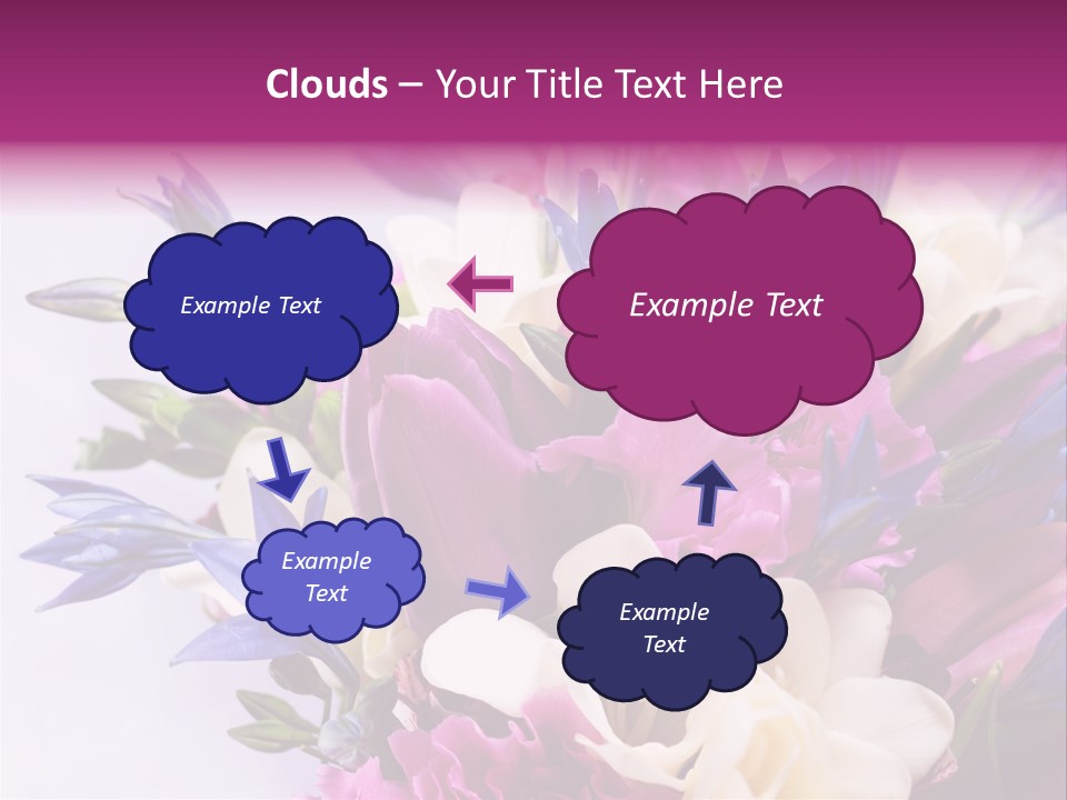 Floral Bridal Bouquet PowerPoint Template