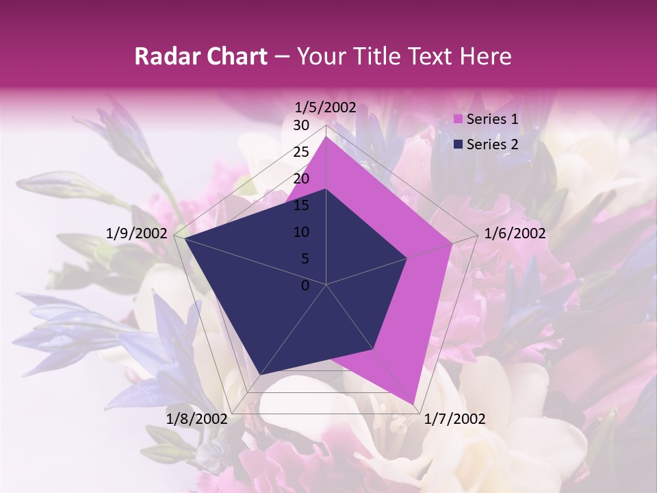 Floral Bridal Bouquet PowerPoint Template
