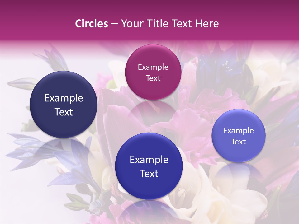 Floral Bridal Bouquet PowerPoint Template