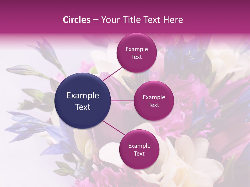 Floral Bridal Bouquet PowerPoint Template