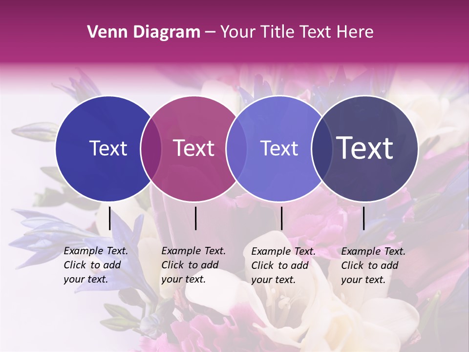 Floral Bridal Bouquet PowerPoint Template