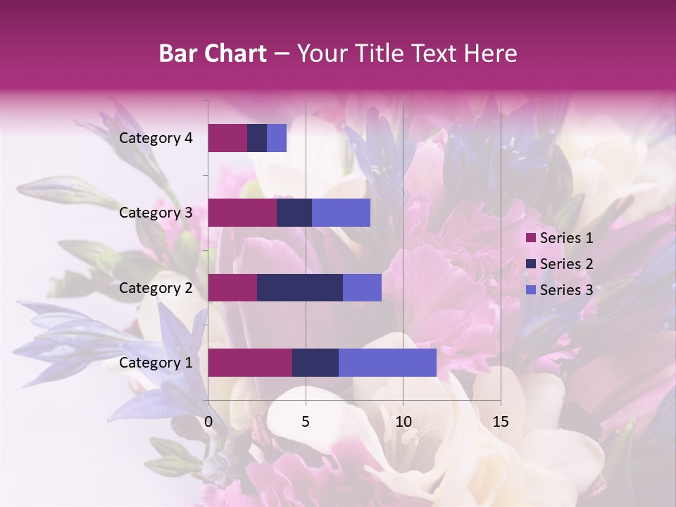 Floral Bridal Bouquet PowerPoint Template