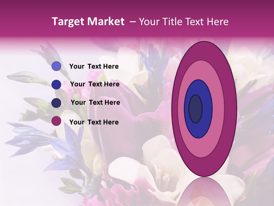 Floral Bridal Bouquet PowerPoint Template
